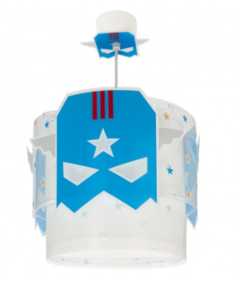 Lustre Suspension Pour Enfant Blue Hero Super-héros