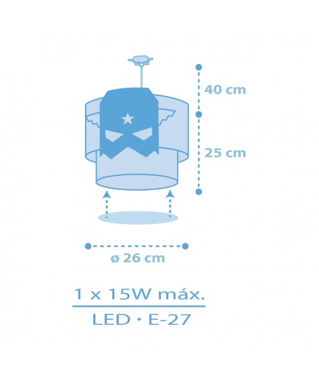 Children Ceiling Lamp Blue Hero