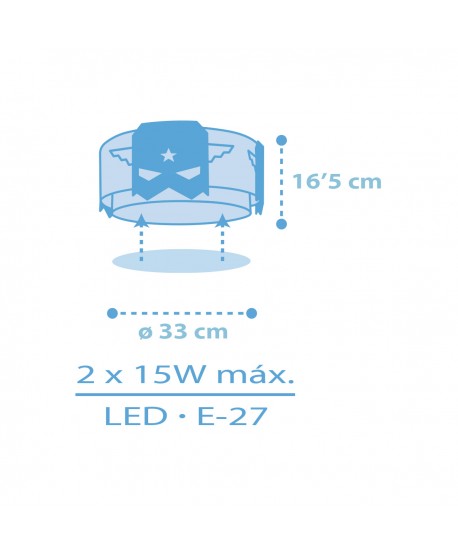 Children Ceiling Light Blue Hero