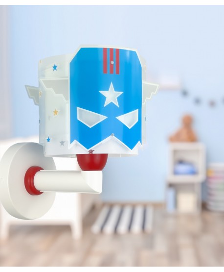 Children Wall Lamp Blue Hero