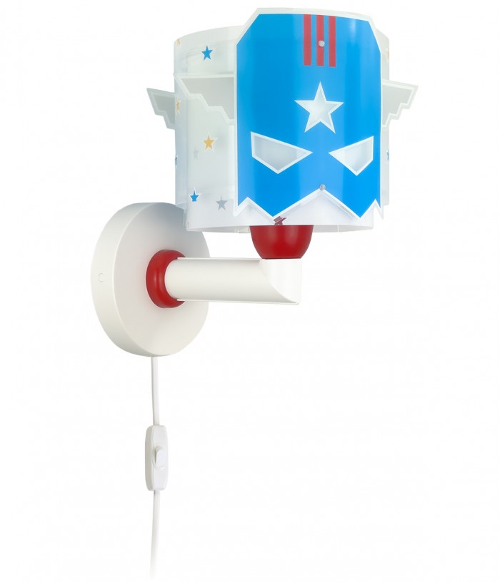 Children Wall Lamp Blue Hero