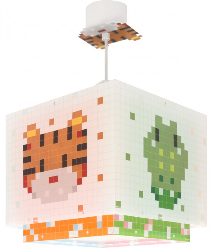 Candeeiro De Teto Infantil Little Pixel