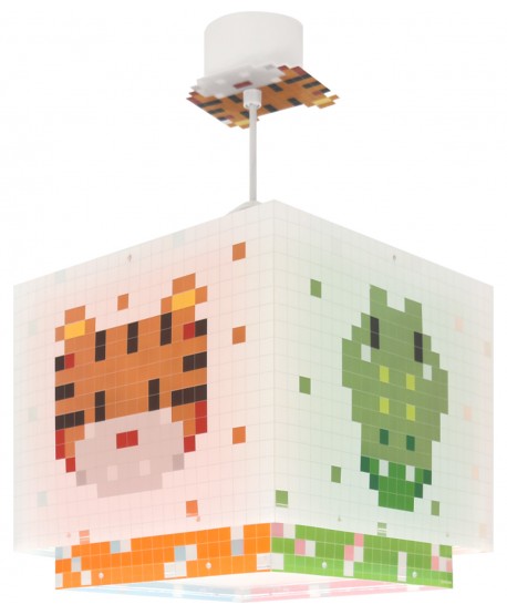 Lampada da soffitto per bambini Little Pixel Arte Pixelata