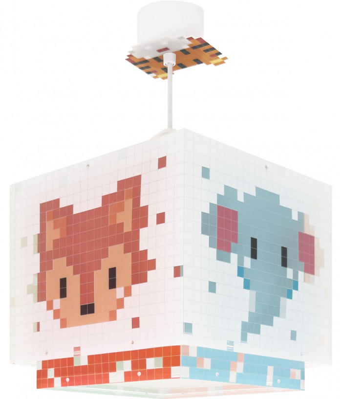 Candeeiro De Teto Infantil Little Pixel