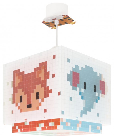 Lampada da soffitto per bambini Little Pixel Arte Pixelata