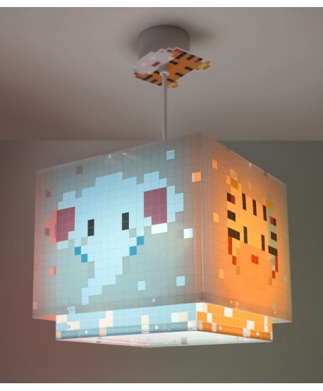 Lampada da soffitto per bambini Little Pixel Arte Pixelata