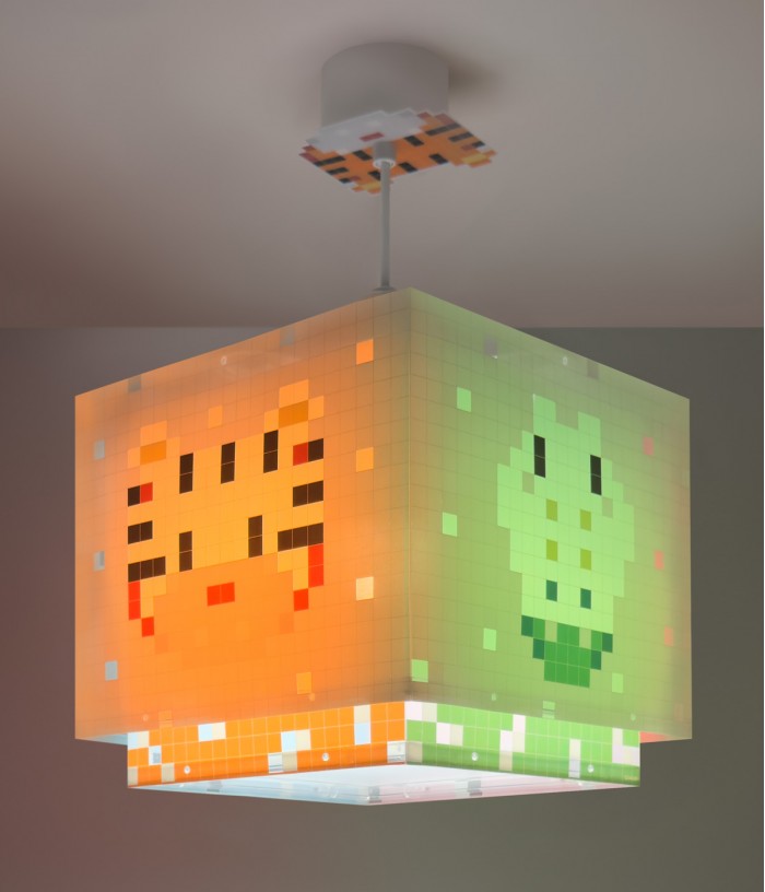 Lampada da soffitto per bambini Little Pixel Arte Pixelata