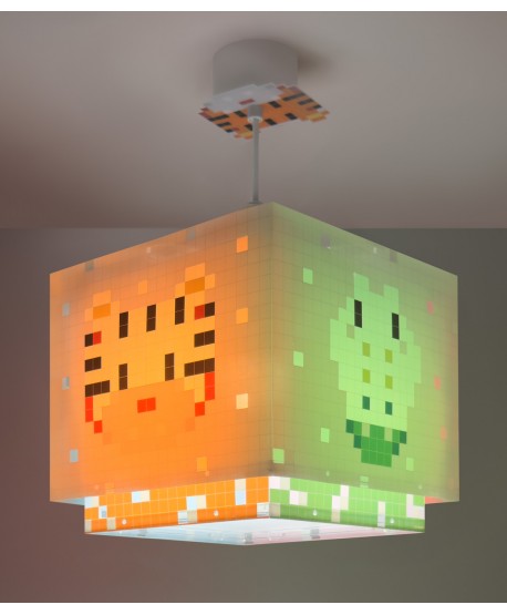 Lampada da soffitto per bambini Little Pixel Arte Pixelata