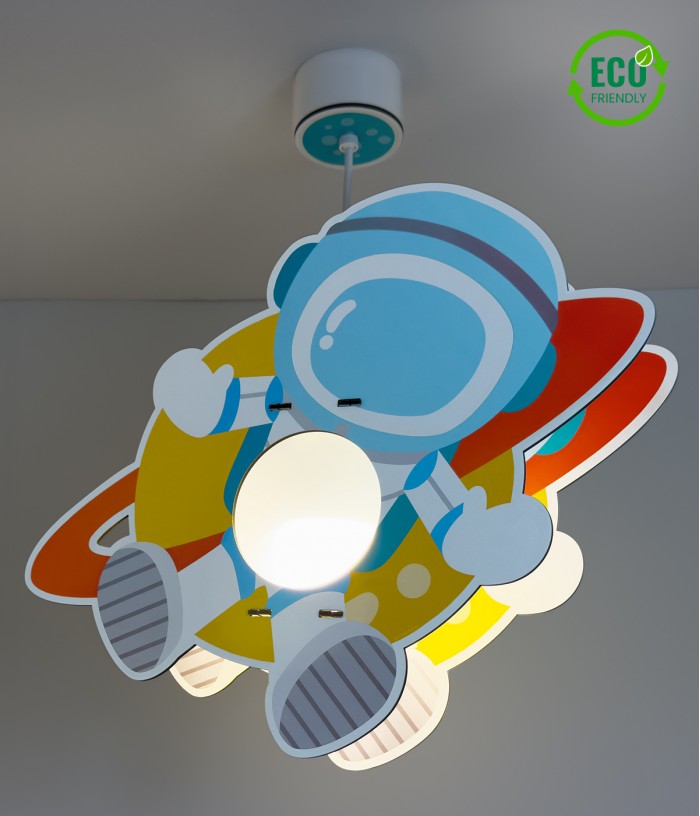 Children hanging lamp Astronaut - eco friendly