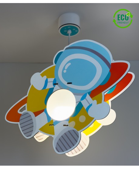 Children hanging lamp Astronaut - eco friendly