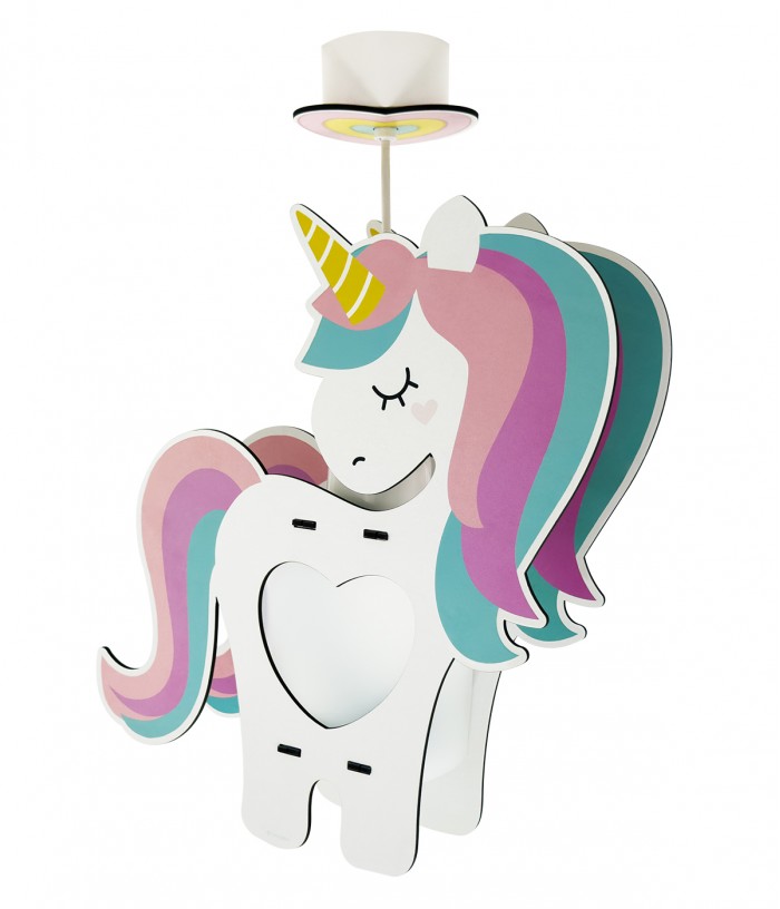 Lampada da soffitto per bambini Unicorno - eco friendly