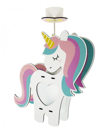 Lampada da soffitto per bambini Unicorno - eco friendly