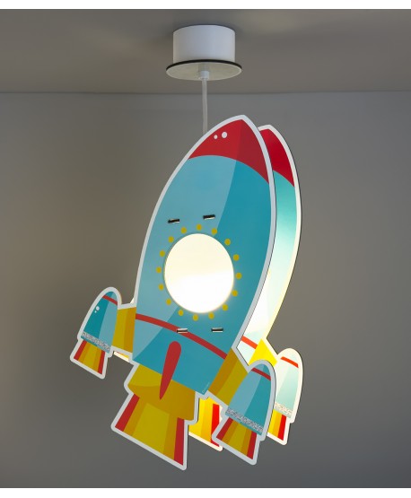 Children hanging lamp Rocket - eco friendly