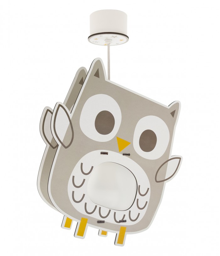 Children hanging lamp Good Night Owl - eco friendly