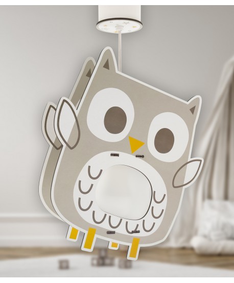 Children hanging lamp Good Night Owl - eco friendly