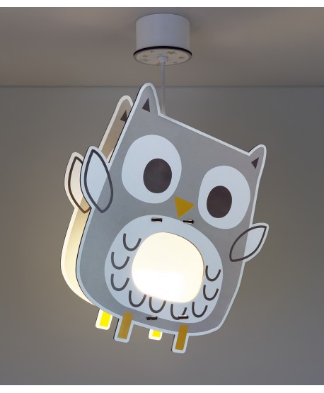 Children hanging lamp Good Night Owl - eco friendly