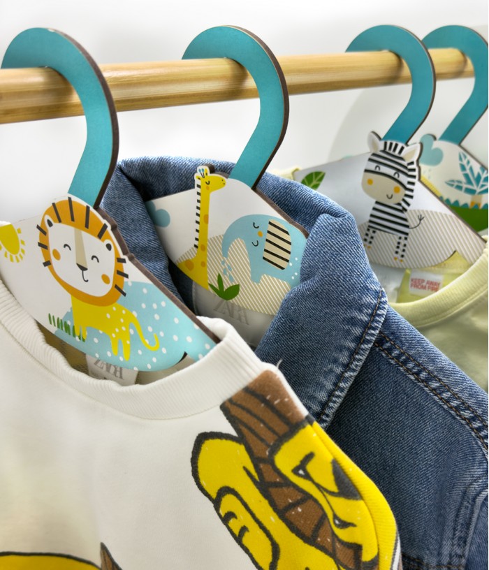 Children's hangers My Little Jungle pack 8 pcs.