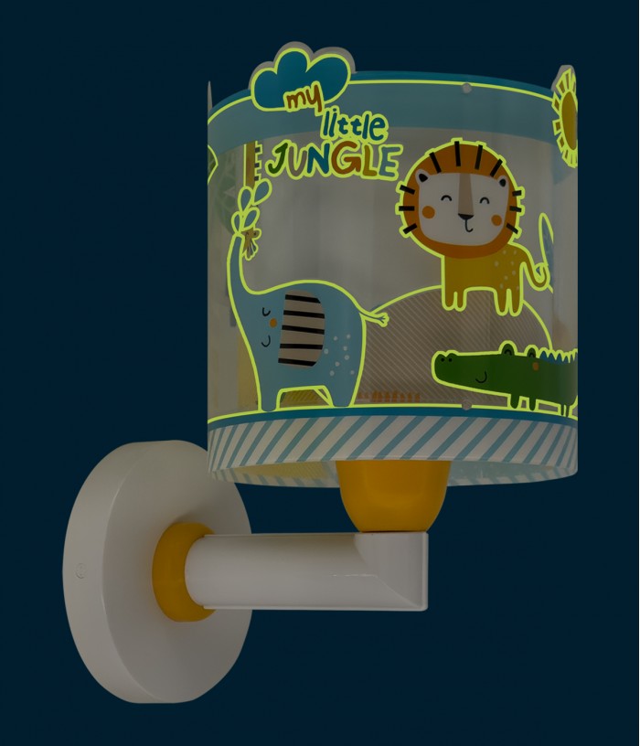 Aplique de pared infantil My Little Jungle Animales Jungla