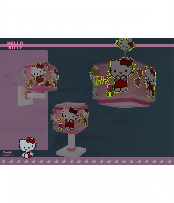 Candeeiro infantil de parede Hello Kitty