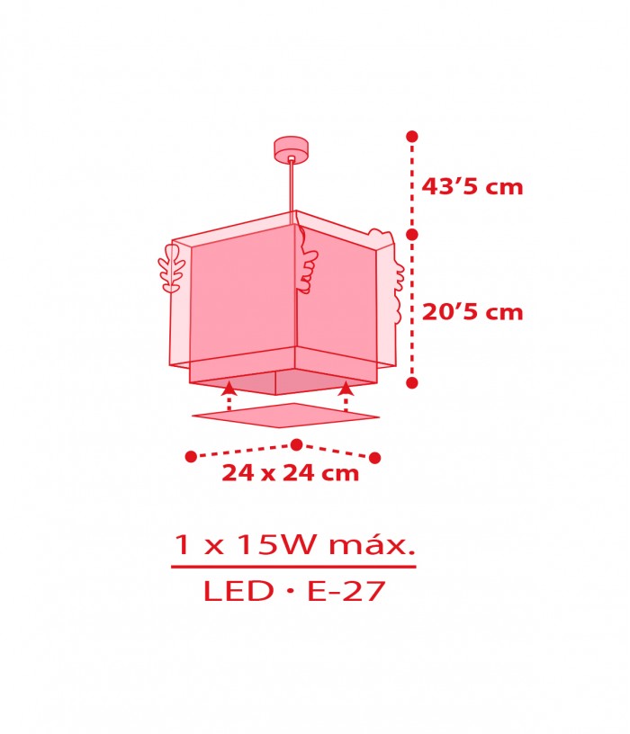 Lustre et lampe suspension pour enfants Hello Kitty