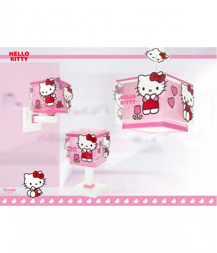 Lustre et lampe suspension pour enfants Hello Kitty