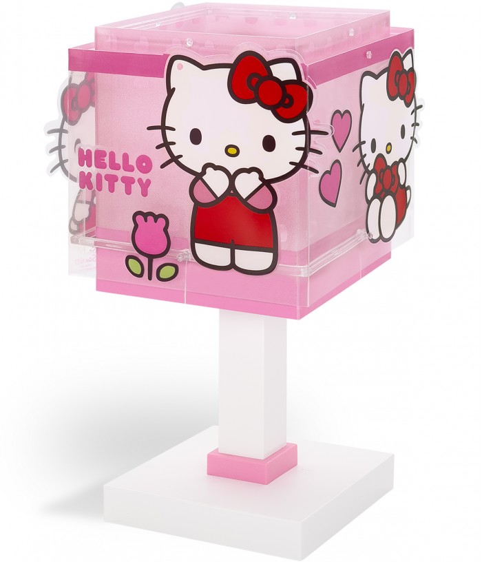 Candeeiro infantil de mesa Luz de presença LED Hello Kitty