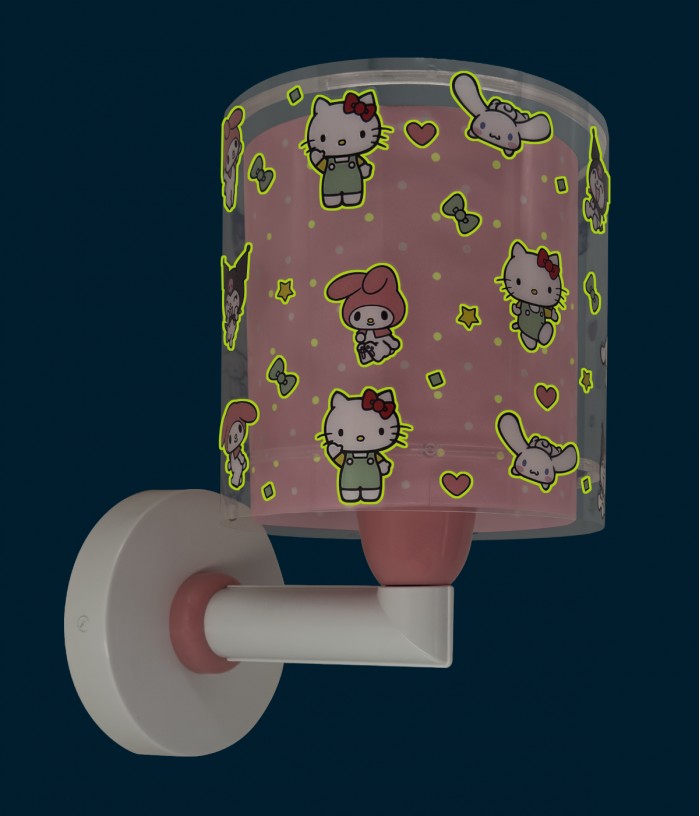 Applique murale pour enfants Hello Kitty & Friends, Kuromi, My Melody et Cinnamoroll