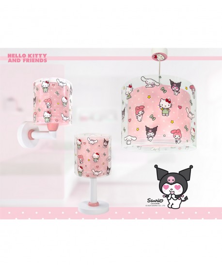 Applique murale pour enfants Hello Kitty & Friends, Kuromi, My Melody et Cinnamoroll