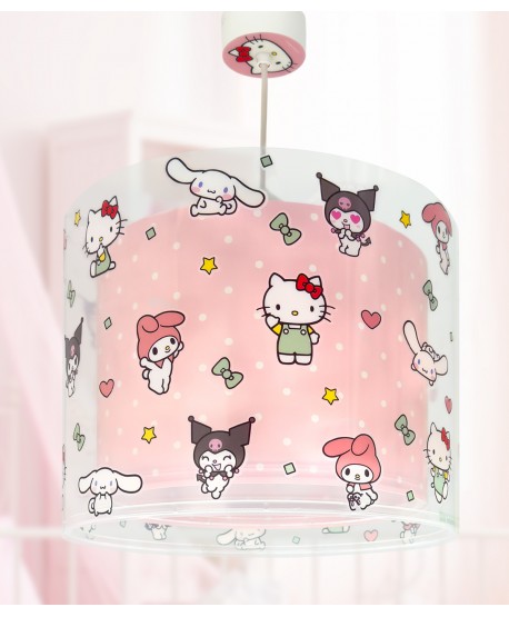 Lustre et lampe suspension pour enfants Hello Kitty & Friends, Kuromi, My Melody et Cinnamoroll