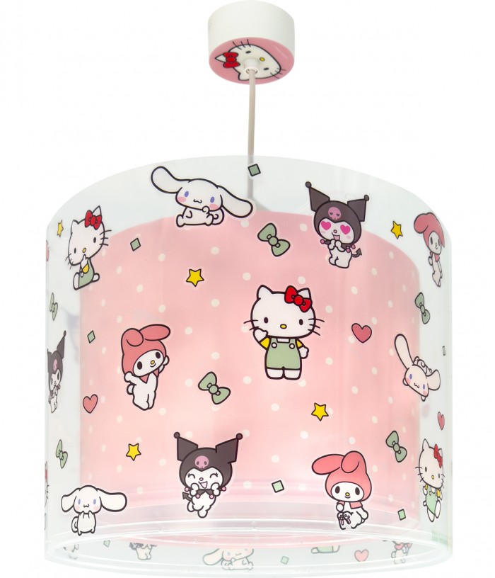 Children hanging lamp Hello Kitty & Friends, Kuromi, My Melody and Cinnamoroll