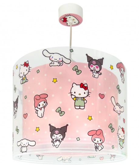 Children hanging lamp Hello Kitty & Friends, Kuromi, My Melody and Cinnamoroll