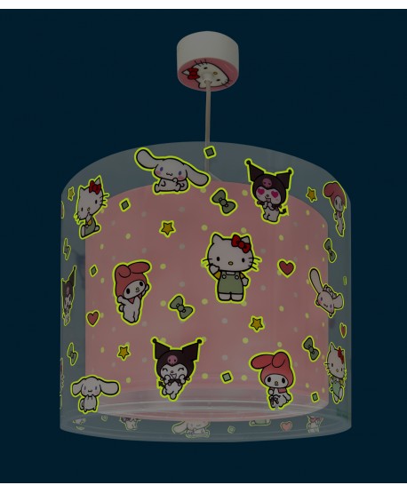 Children hanging lamp Hello Kitty & Friends, Kuromi, My Melody and Cinnamoroll