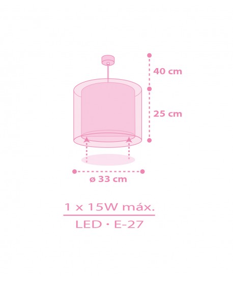 Lampada da soffitto a sospensione per bambini Hello Kitty & Friends, Kuromi, My Melody e Cinnamoroll