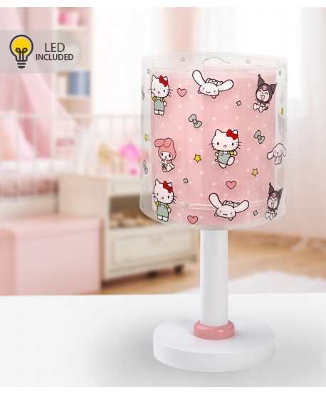 Candeeiro infantil Luz de presença LED de mesa Hello Kitty & Friends, Kuromi, My Melody und Cinnamoroll