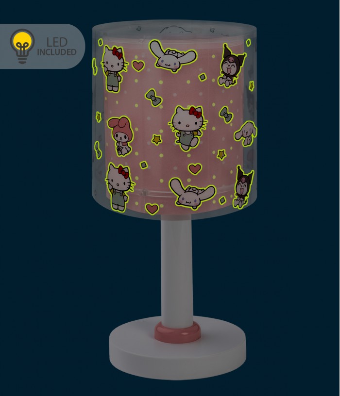 Lampe de chevet Veilleuse LED pour enfants Hello Kitty & Friends, Kuromi, My Melody und Cinnamoroll