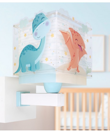 Candeeiro infantil de parede Baby Dinos Dinossauros