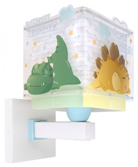 Candeeiro infantil de parede Baby Dinos Dinossauros