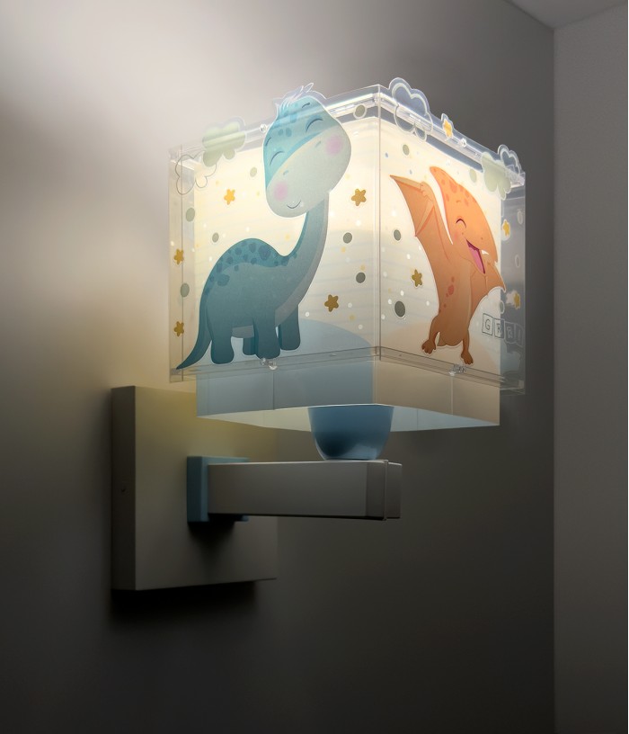 Candeeiro infantil de parede Baby Dinos Dinossauros