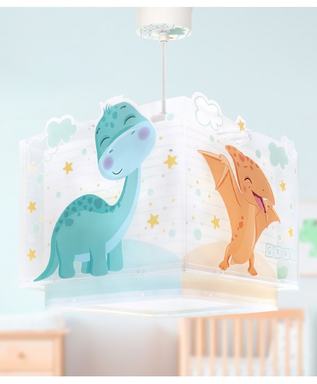 Lustre et lampe suspension enfant Baby Dinos Dinosaures