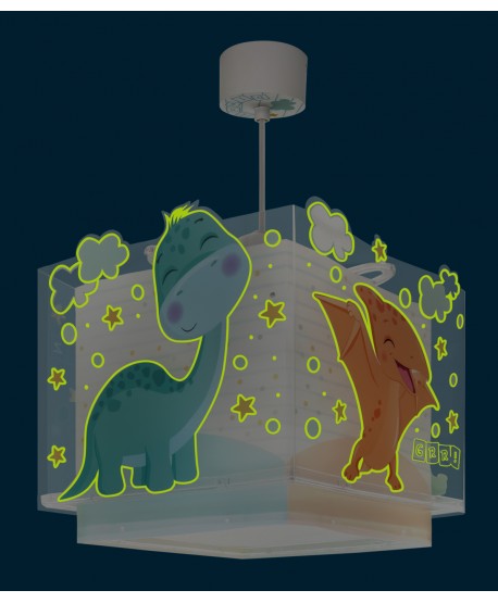 Lámpara de techo infantil Baby Dinos Dinosaurios