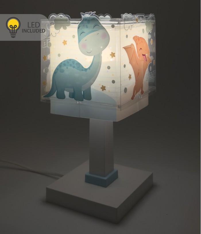 Lámpara de mesa LED quitamiedos infantil Baby Dinos Dinosaurios