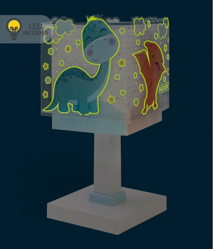 Lampada da comodino Luce notturna LED per bambini Baby Dinos Dinosauri