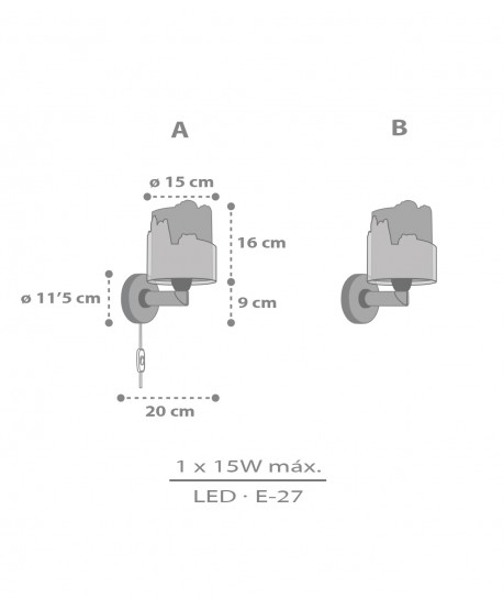 Applique murale pour enfants Snoopy