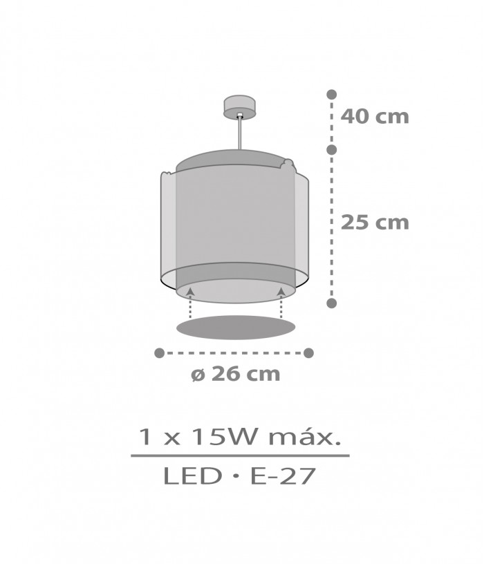 Lampada da soffitto a sospensione per bambini Snoopy