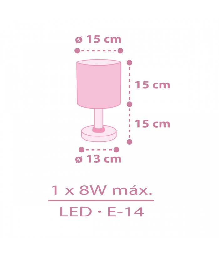 Lampada comodino Luce notturna LED per bambini Fairy Dreams Fata