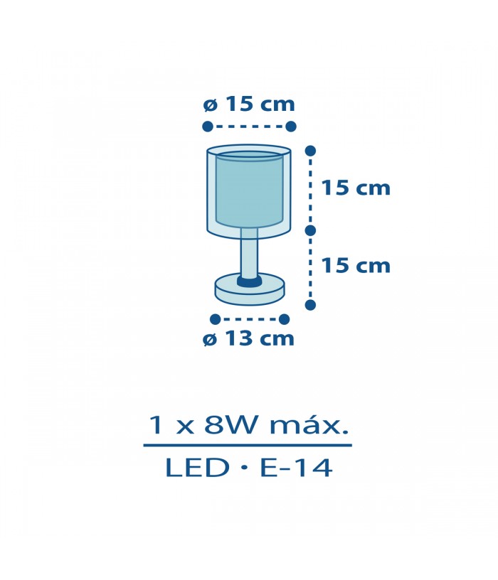 Table lamp LED nightlight for kids Police
