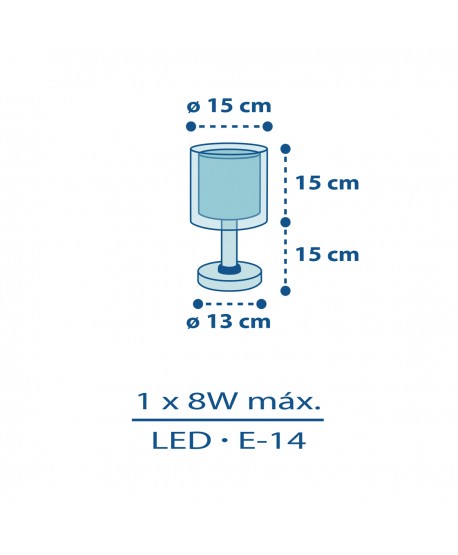 Candeeiro infantil de mesa Luz de presença LED Police Polícia e bombeiros