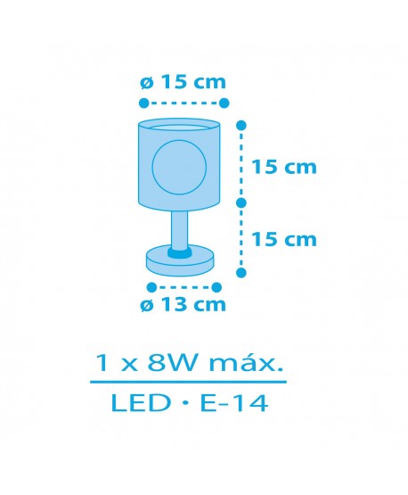 Lampada comodino Luce notturna LED per bambini Pirate Island L'isola Dei Pirati