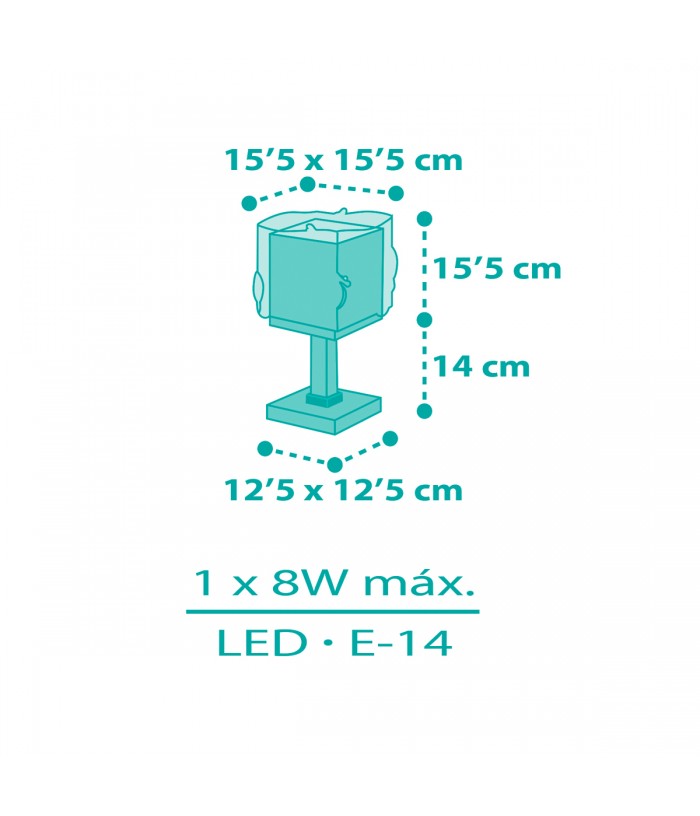 Lámpara de mesa LED quitamiedos infantil Mermaids Sirenas