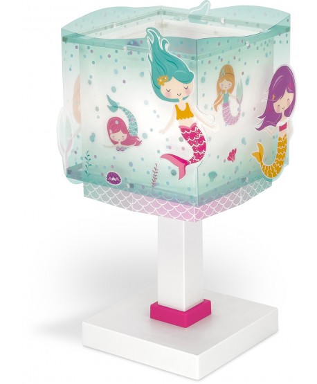 Lampada da tavolo Luce notturna LED per bambini Mermaids Sirene